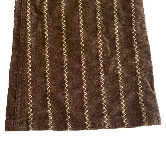 ❌ SOLD ❌ ALICE + Olivia Embroidered Flare Trousers Brown Size 6 - Picture 5 of 8